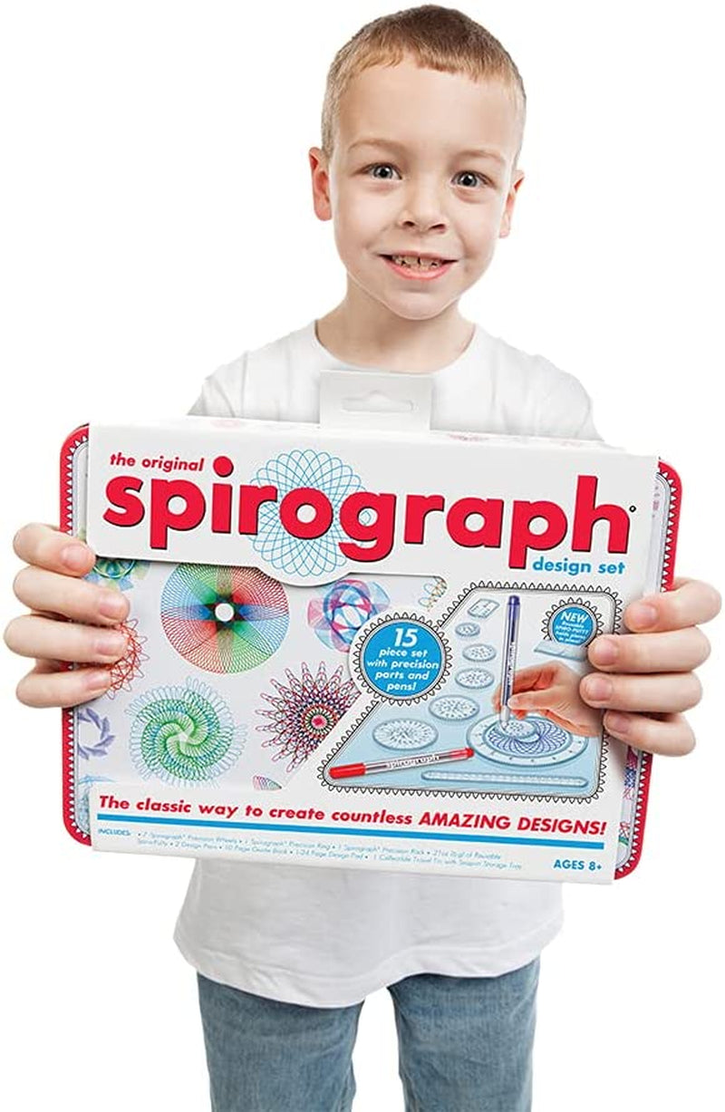 Spirograph Design Set Tin - Classic Gear Design Kit in a Collectors Tin - for Ages 8+