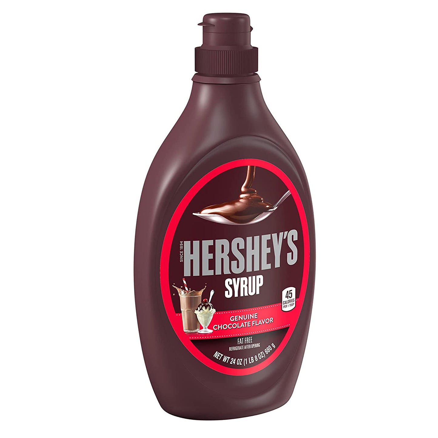 HERSHEY'S Chocolate Syrup Bottle, 24 Oz