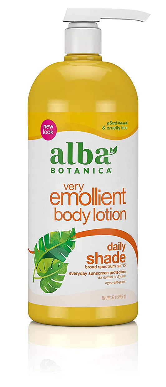 Very Emollient Body Lotion, Daily Shade SPF 15, 32 Oz (Packaging May Vary)