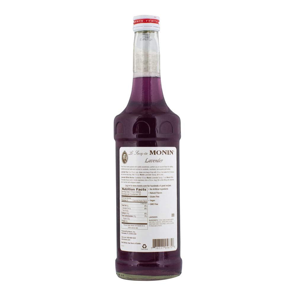 - Lavender Syrup, Aromatic and Floral, Natural Flavors, Great for Cocktails, Lemonades, and Sodas, Non-Gmo, Gluten-Free (750 Ml)