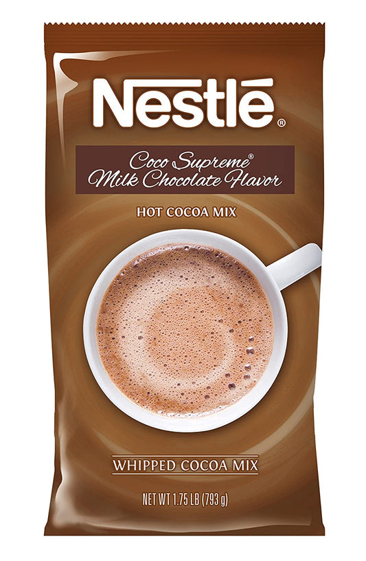 Hot Chocolate Mix, Hot Cocoa, Milk Chocolate Coco Supreme Flavor, Bulk Whipped Cocoa, 1.75 Lb. Bag