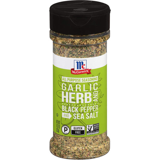 Mccormick Garlic, Herb and Black Pepper and Sea Salt All Purpose Seasoning, 4.37 Oz