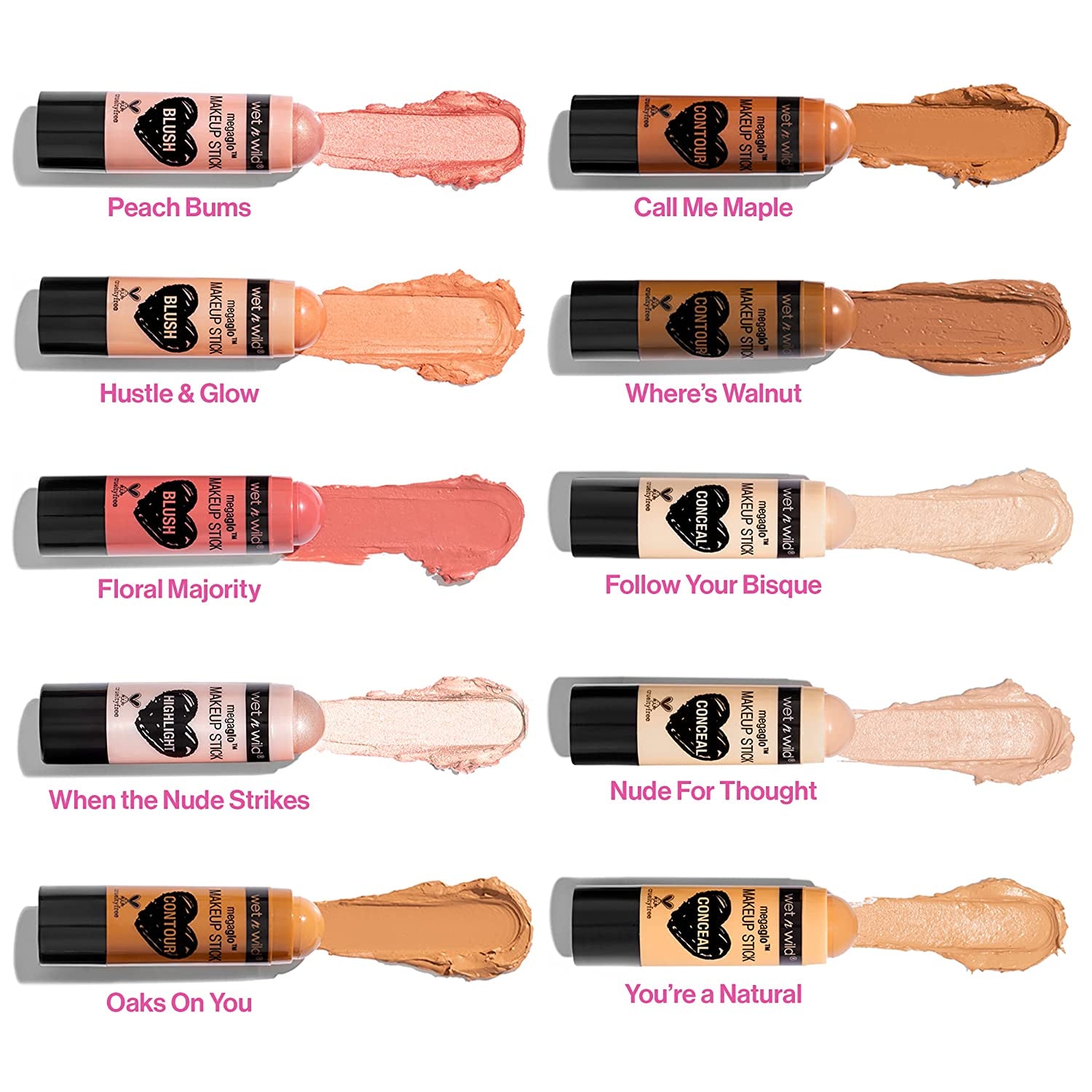 Wet N Wild Megaglo Makeup Stick Conceal and Contour Neutral Follow Your Bisque,1 Ounce (Pack of 1),807