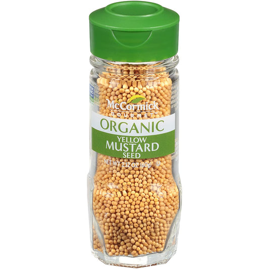Mccormick Gourmet Organic Yellow Mustard Seed, 2.12 Oz