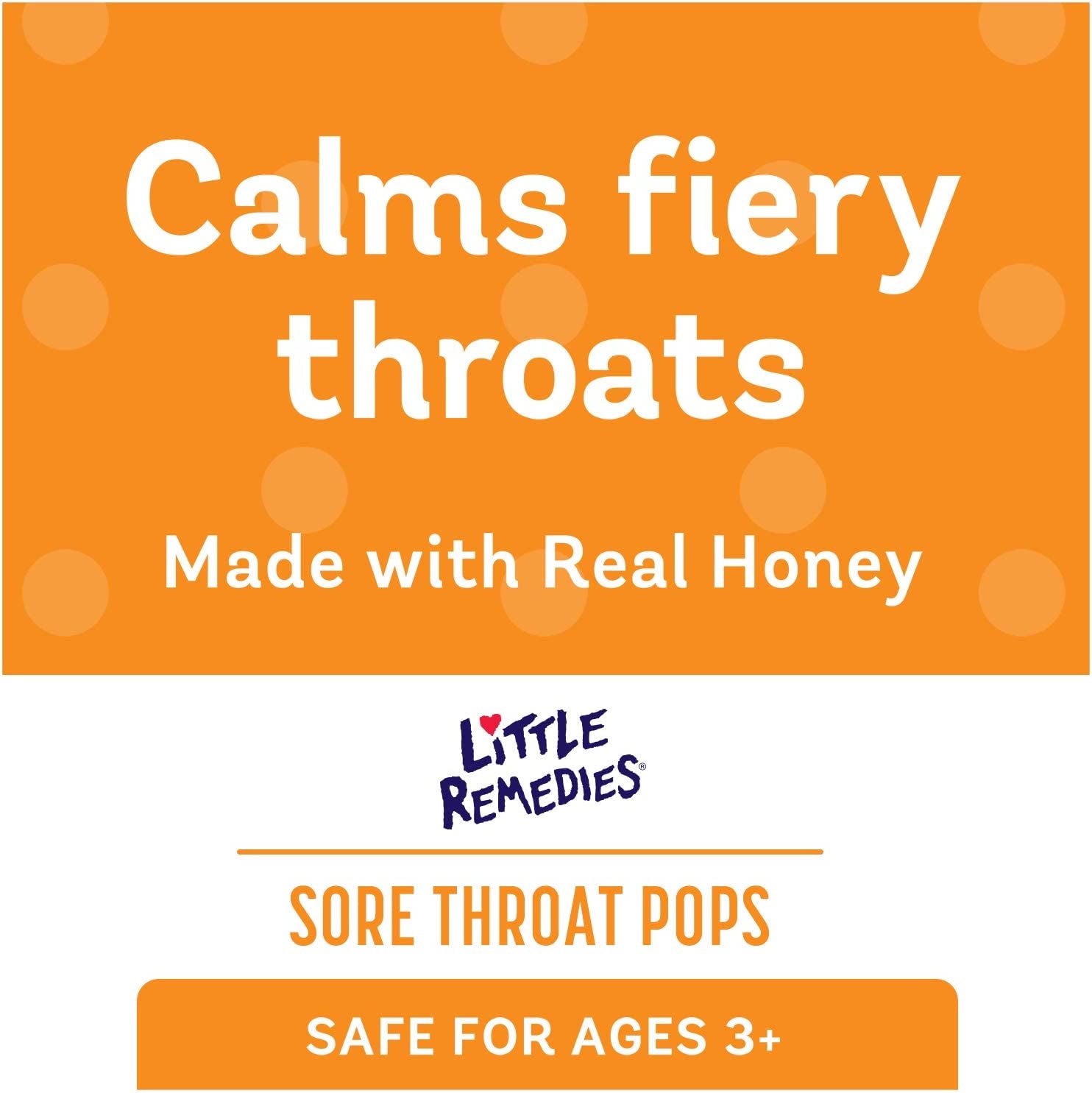 Little Remedies Sore Throat Pops, Made with Real Honey, 10 Count