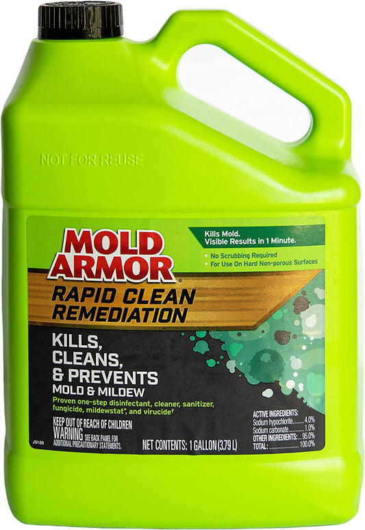 Mold Armor Rapid Clean Remediation, 1 Gallon; Kills, Cleans & Prevents Mold & Mildew