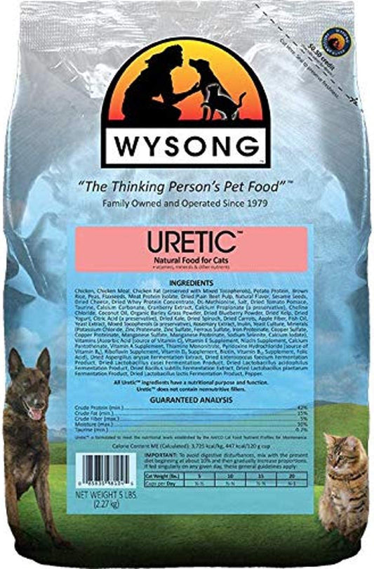 Wysong Uretic - Dry Natural Food for Cats, Chicken, 5 Pounds