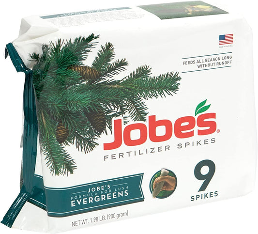 Jobe'S, Fertilizer Spikes, Evergreen Tree, 9 Count, Slow Release, Cypress, Juniper, Magnolia