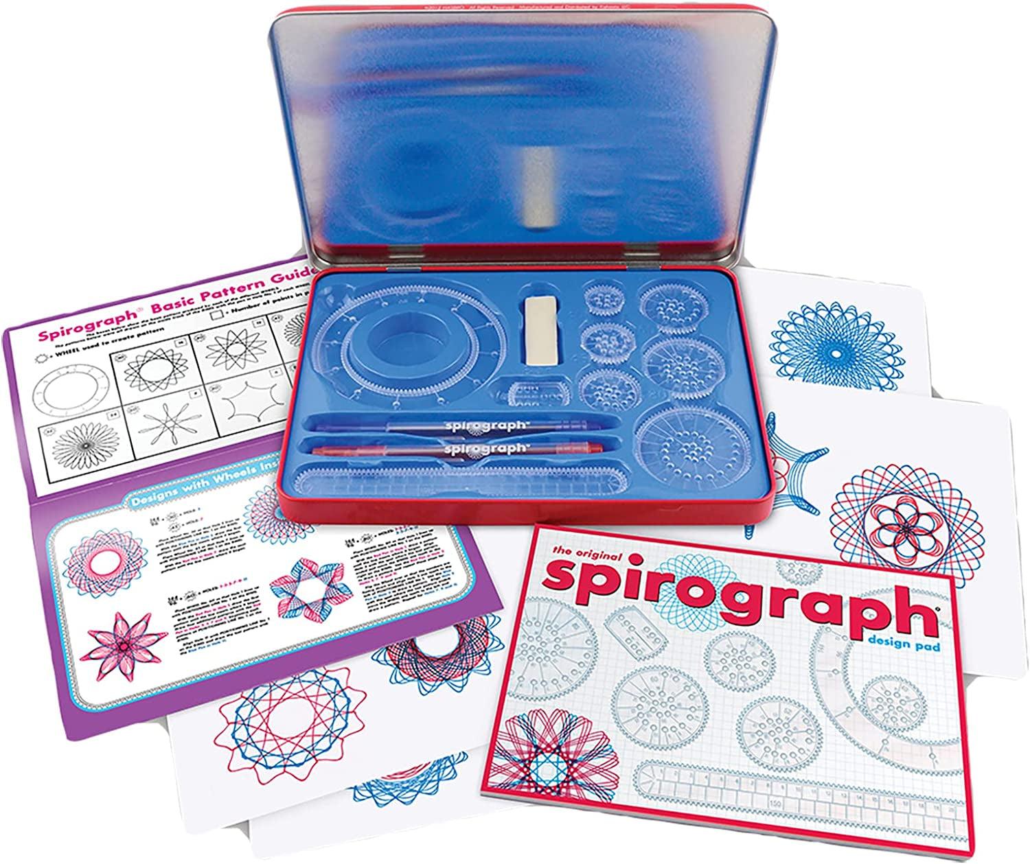 Spirograph Design Set Tin - Classic Gear Design Kit in a Collectors Tin - for Ages 8+