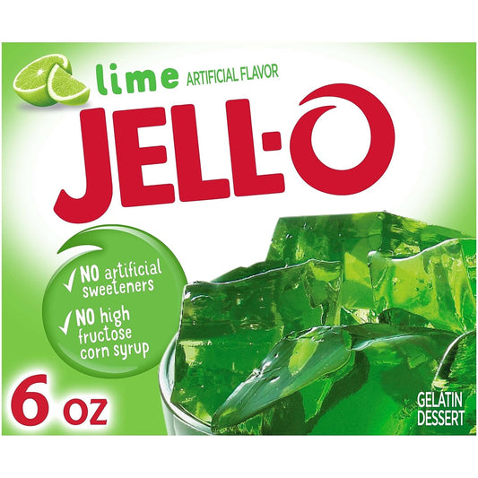 Jello Lime Gelatin 6Oz Box