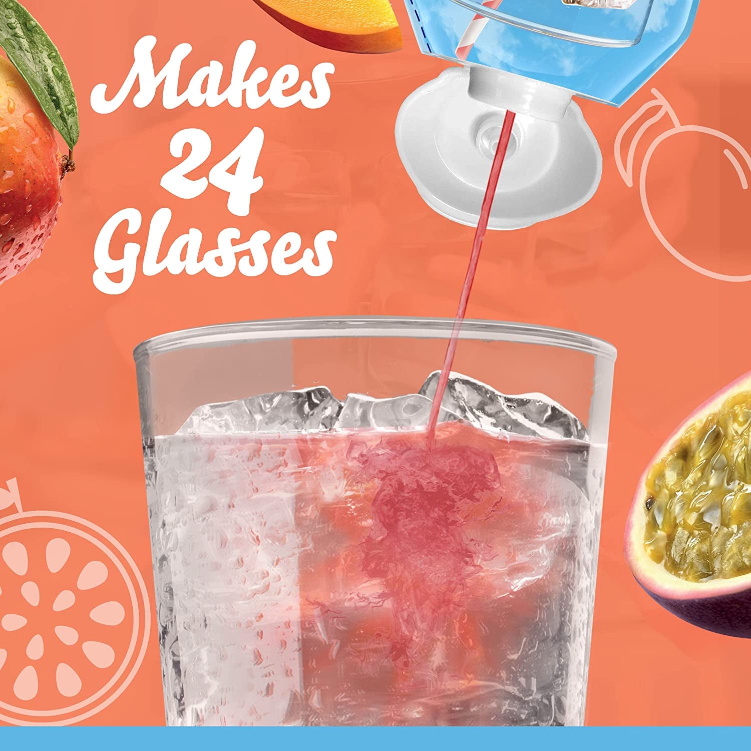 Crystal Light Sugar-Free Zero Calorie Liquid Water Enhancer - Mango Passionfruit Water Flavor Drink Mix (1.62 Fl Oz Bottle)