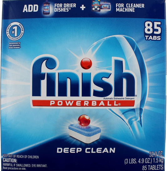 - All in 1-85Ct - Dishwasher Detergent - Powerball - Dishwashing Tablets - Dish Tabs - Fresh Scent