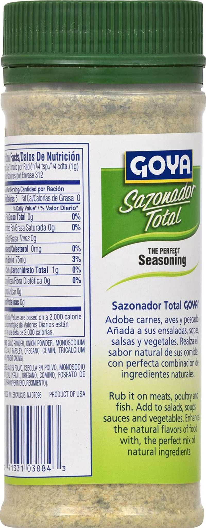 Goya Sazonador Total - Complete All Purpose Seasoning, 11 Ounce
