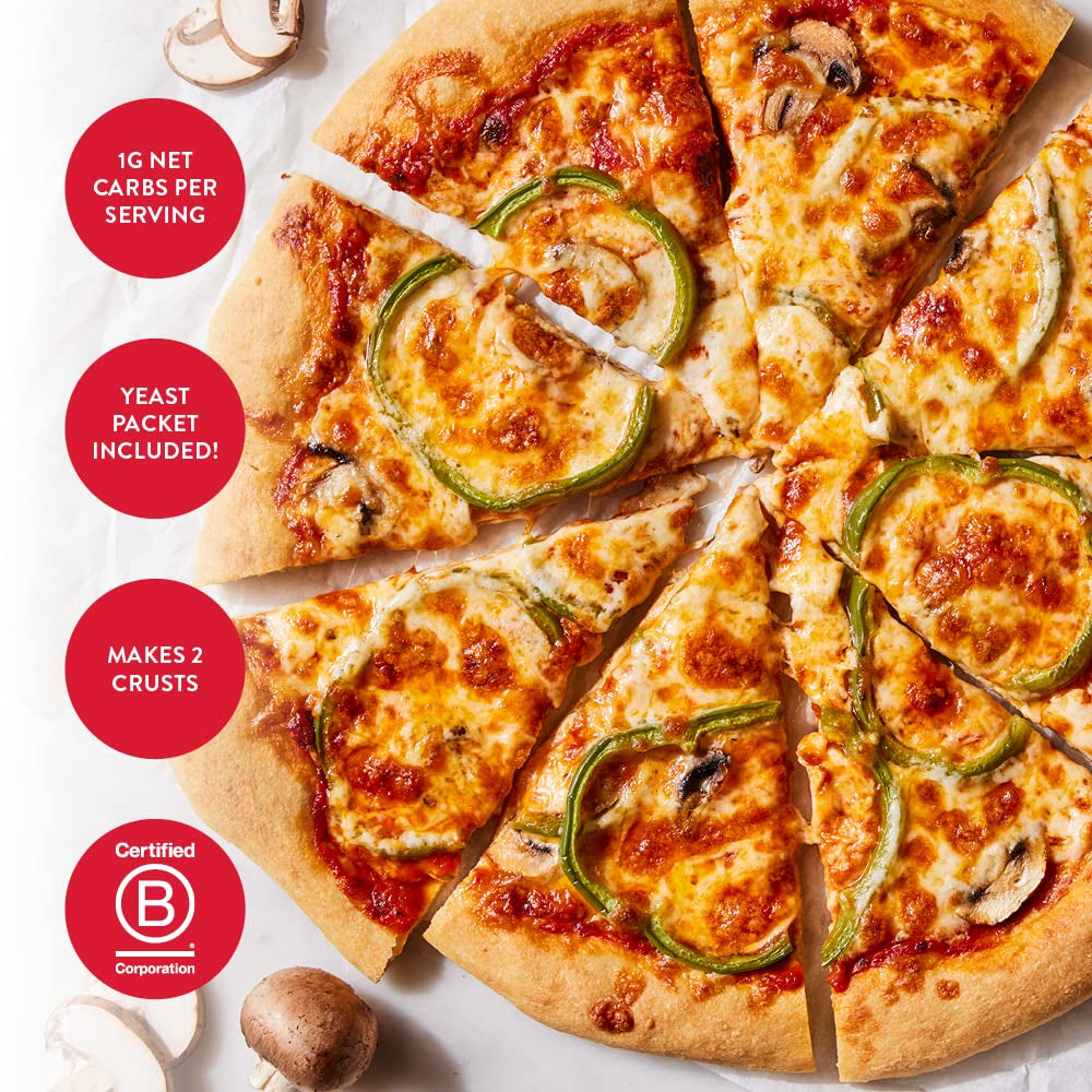 King Arthur Baking Keto Pizza Crust Mix, 1G Net Carbs per Serving, Low Carb & Keto Friendly, 10.25 Oz