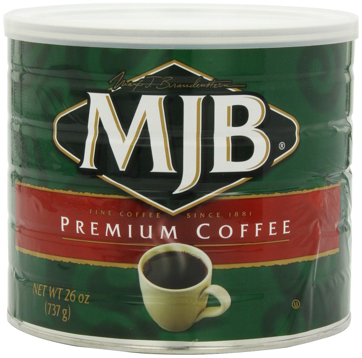 MJB Coffee, Premium Blend Ground Coffee, Light Roast, 26 Ounce