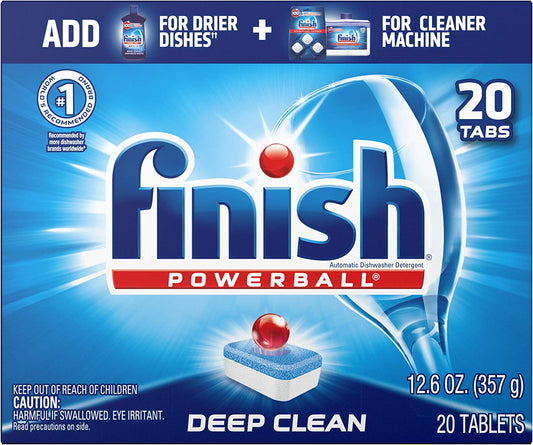 Finish All in 1 Powerball Fresh, 20Ct, Dishwasher Detergent Tablets