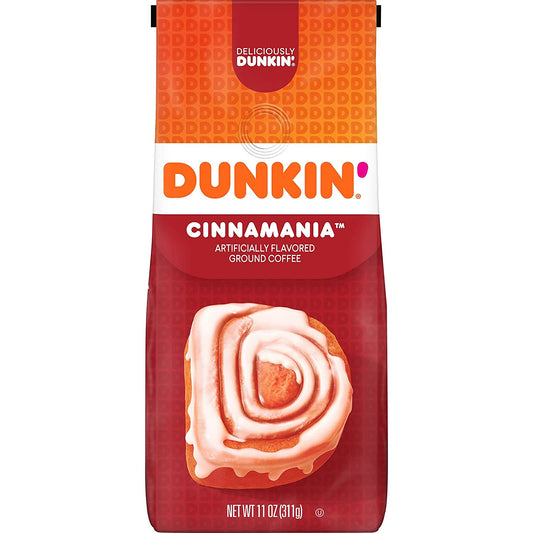 Dunkin' Cinnamania Flavored Ground Coffee, 11 Ounce