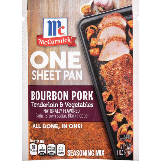 Mccormick, Seasoning Mix Bourbon Pork Tenderloin & Vegetables, 1 Oz