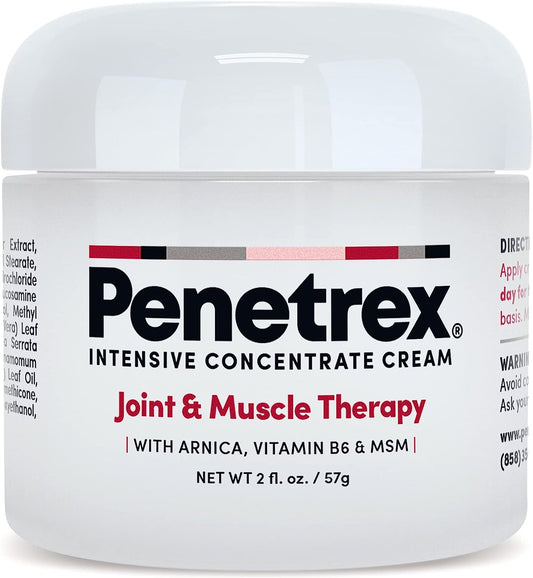Penetrex Joint & Muscle Therapy – 2Oz Cream – Intensive Concentrate Rub for Joint and Muscle Recovery, Premium Formula with Arnica, Vitamin B6 and MSM Provides Relief for Back, Neck, Hands, Feet