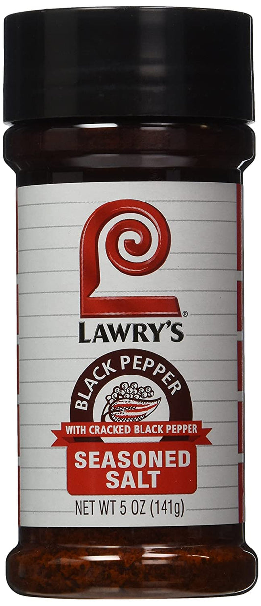 Lawrys Seasoned Salt Black Pepper, 5 Oz