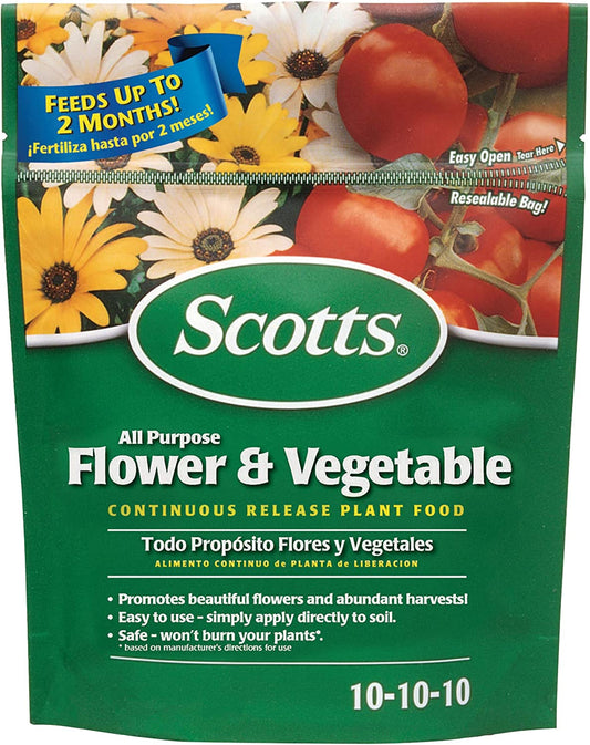Scotts All Purpose Flower & Vegetable Continuous Release Plant Food, 3 Lb.