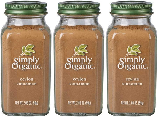 Simply Organic Ground Ceylon Cinnamon, Certified Organic, Vegan | 2.08 Ounce | Cinnamomum Verum J. Presl