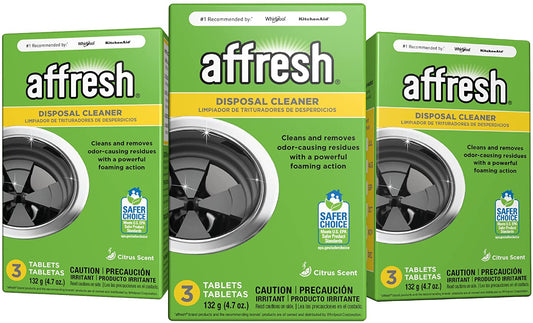 Affresh Garbage Disposal Cleaner, Removes Odor-Causing Residues, 9 Tablets [3 Pack]