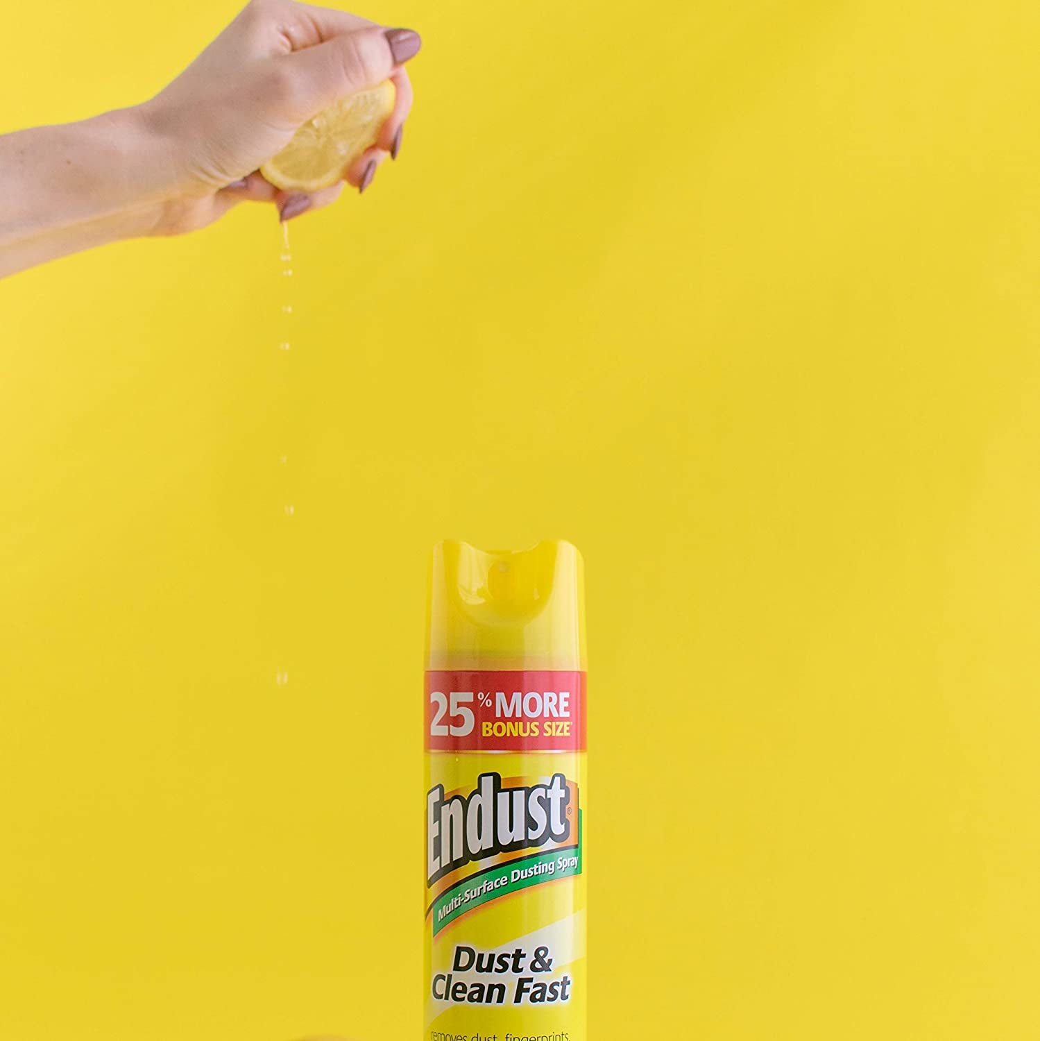 Endust Multi-Surface Dusting and Cleaning Spray, Lemon Zest, 12.5 Ounce (Pack of 2)