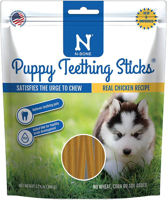 N-Bone Puppy Teething Treats,Chicken, 3.74 Oz (111150)