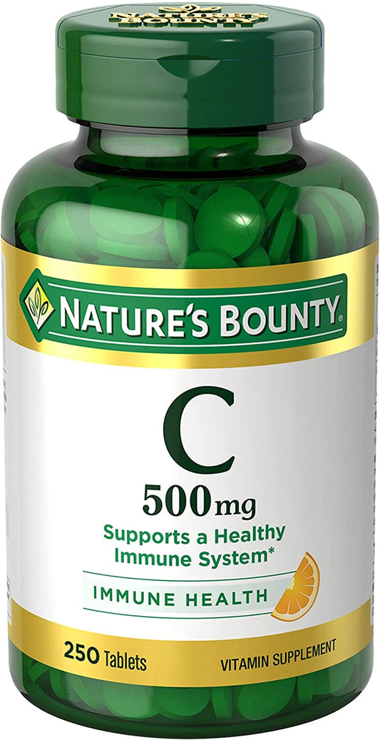Nature'S Bounty Vitamin C, Immune Support, Tablets, 500Mg, 250 Ct