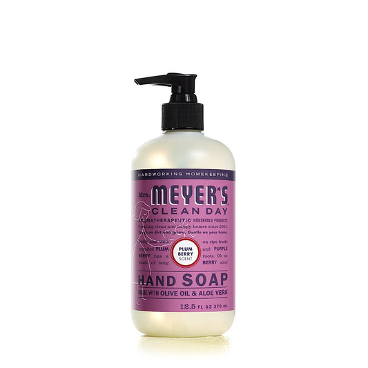 Mrs. Meyer'S Hand Soap, Made with Essential Oils, Biodegradable Formula, Plum Berry, 12.5 Fl. Oz