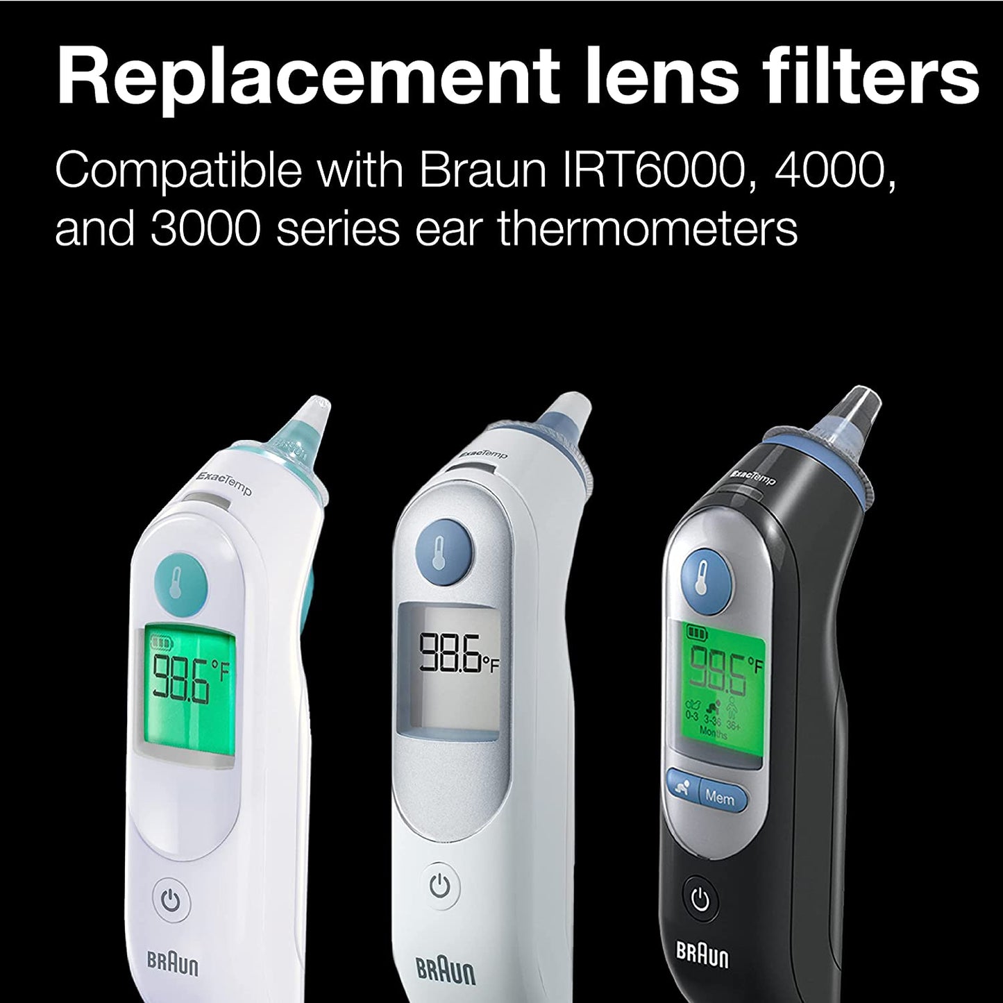 Braun Thermoscan Lens Filters for Ear Thermometer, Disposable Covers LF40US01 (40 Count)