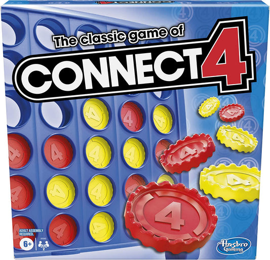 Hasbro Gaming Connect 4 Classic Grid,4 in a Row Game,Strategy Board Games for Kids,2 Player .For Family and Kids,Ages 6 and Up