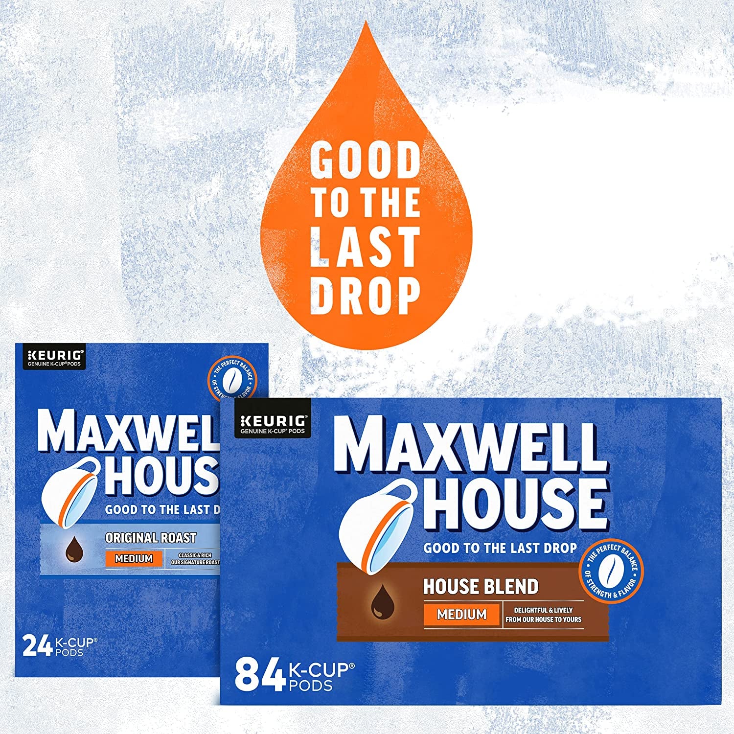 Maxwell House House Blend Medium Roast K-Cup Coffee Pods (84 Ct Box)