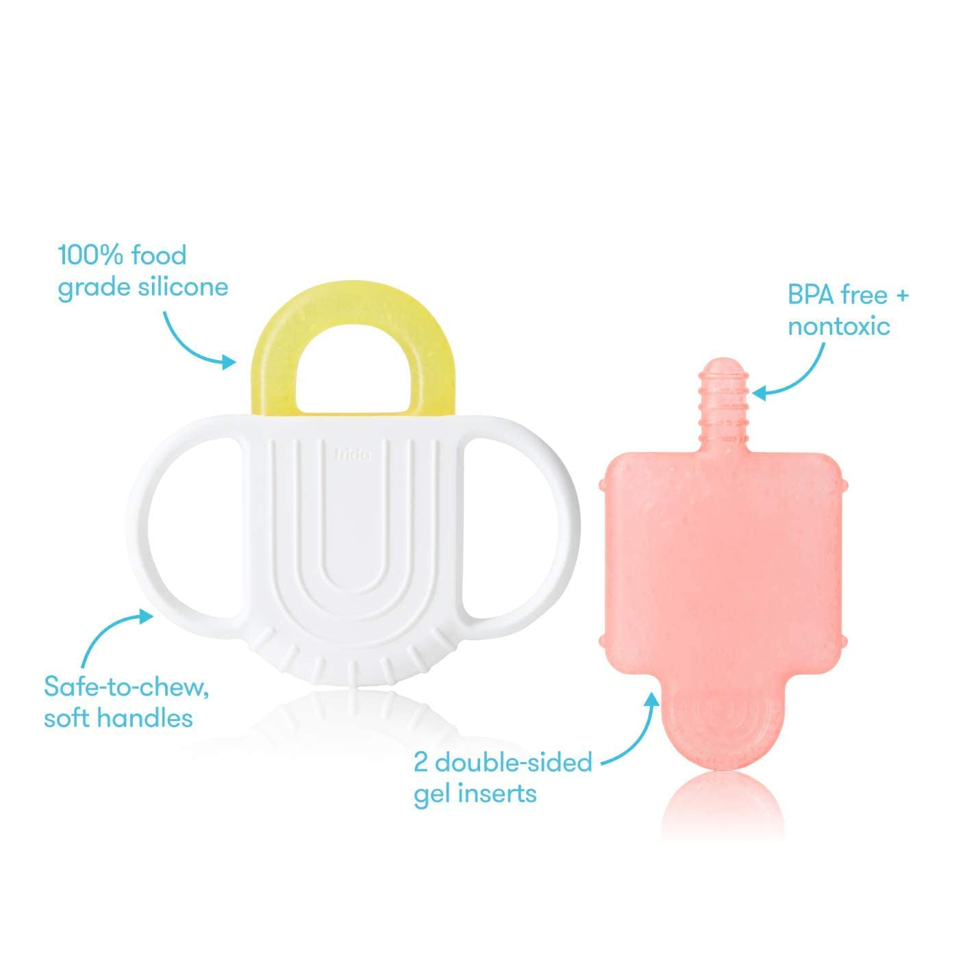 Frida Baby Not-Too-Cold-To-Hold Bpa-Free Silicone Teether for Babies