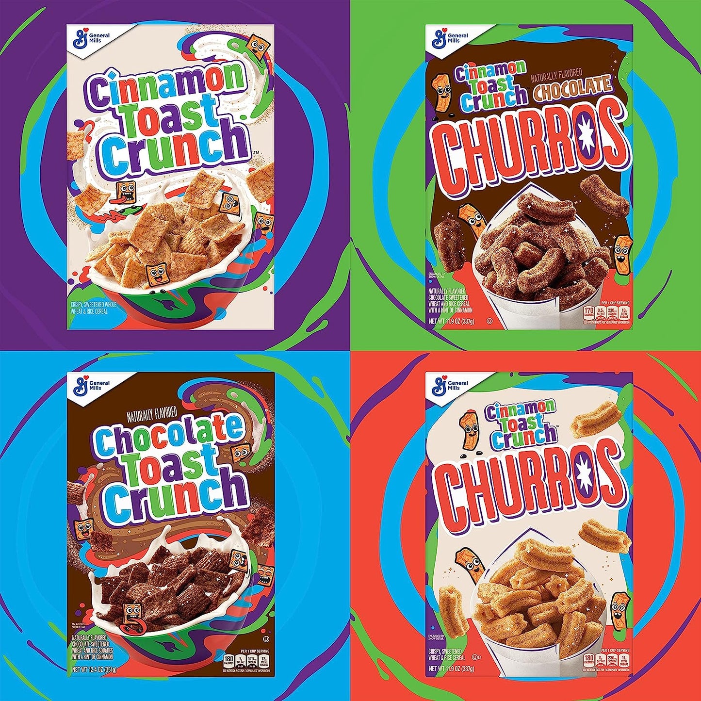 Cinnamon Toast Crunch Breakfast Cereal, 32 OZ Cereal Bag