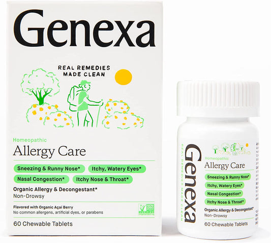 Allergy Care - 60 Tablets - Multi-Symptom Allergy Remedy - Certified Vegan, Organic, Gluten Free & Non-Gmo - Homeopathic Remedies