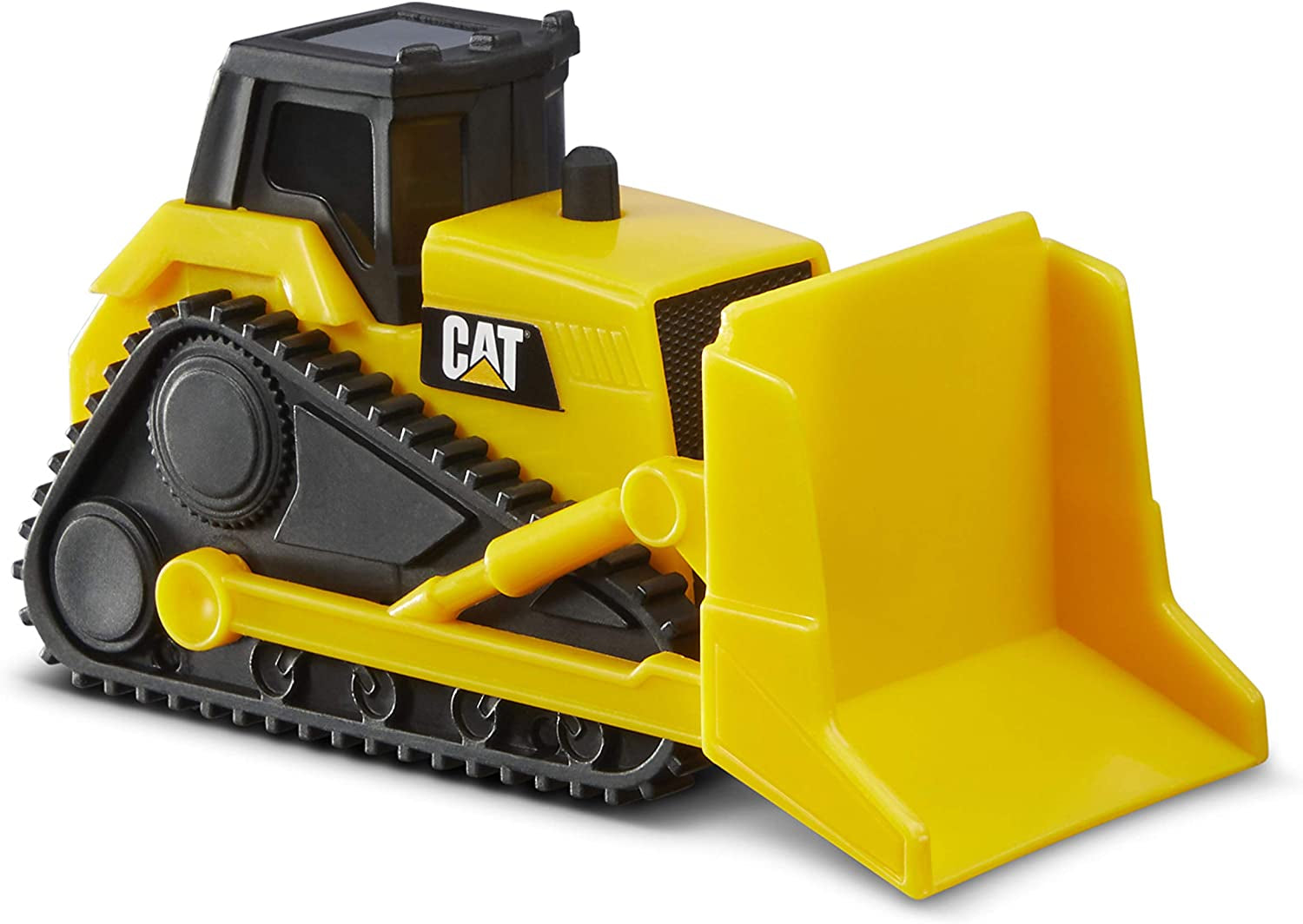 Cattoysofficial, CAT Little Machines Toys with 5Pcs - Dump Truck, Wheel Loader, Bulldozer, Backhoe, and Excavator Vehicles, Cake Toppers, Playset for Kids Ages 3 and Up,Yellow