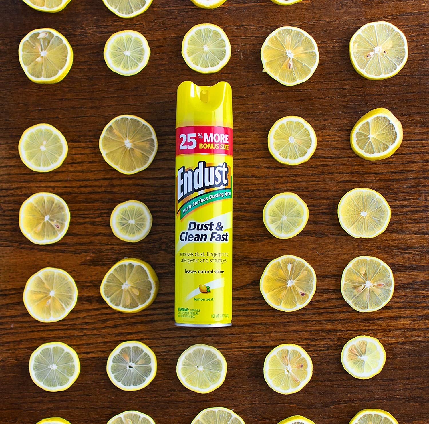 Endust Multi-Surface Dusting and Cleaning Spray, Lemon Zest, 12.5 Ounce (Pack of 2)