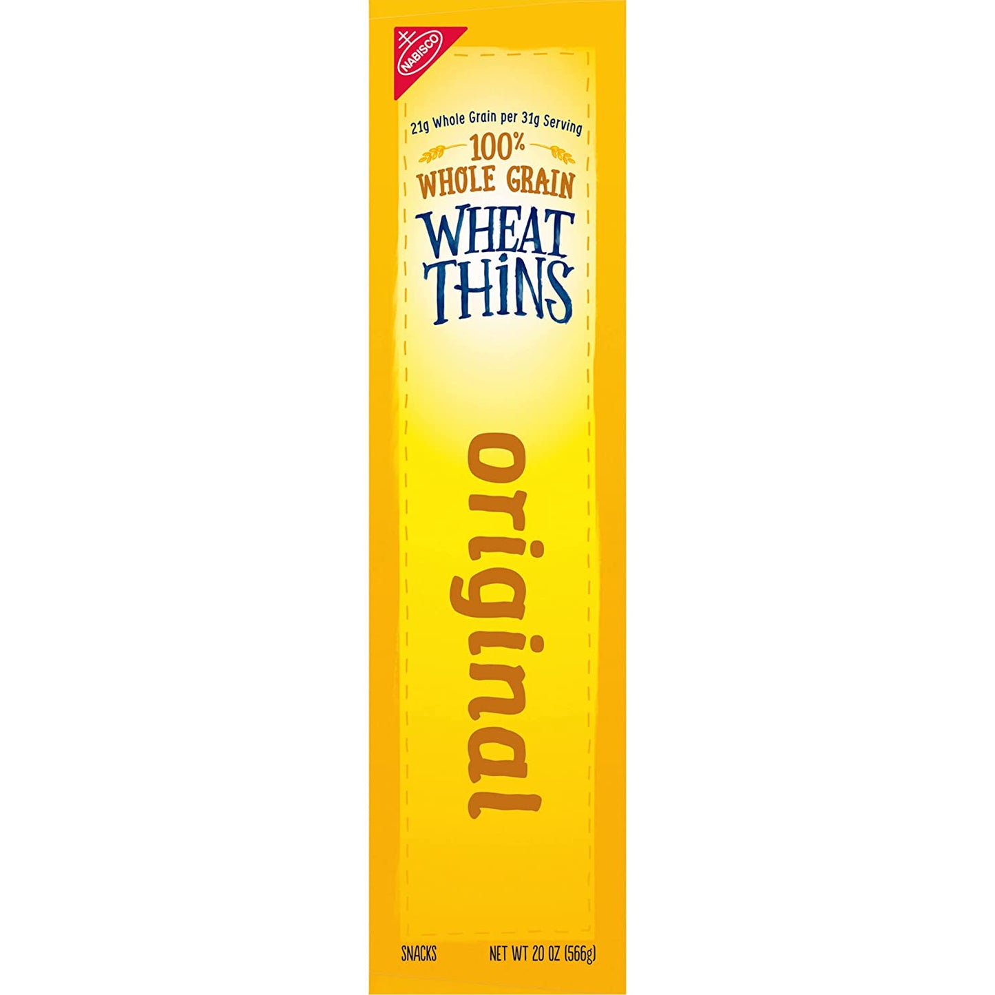 Wheat Thins Original Whole Grain Wheat Crackers, Party Size, 20 Oz Box