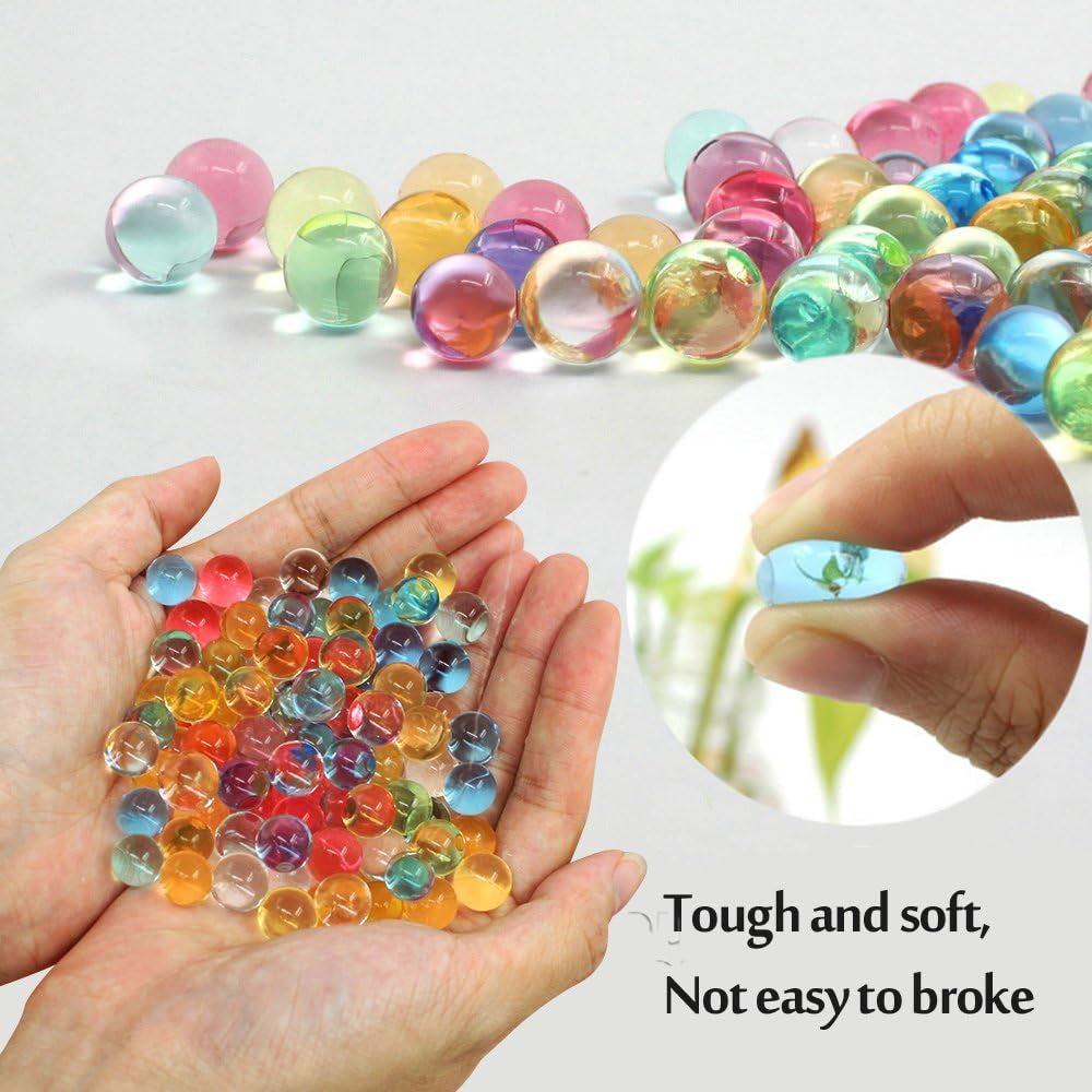 UMIKU Water Beads 50000 Soft Beads Rainbow Mix Water Growing Balls for Kids Tactile Sensory Toys Home Décor