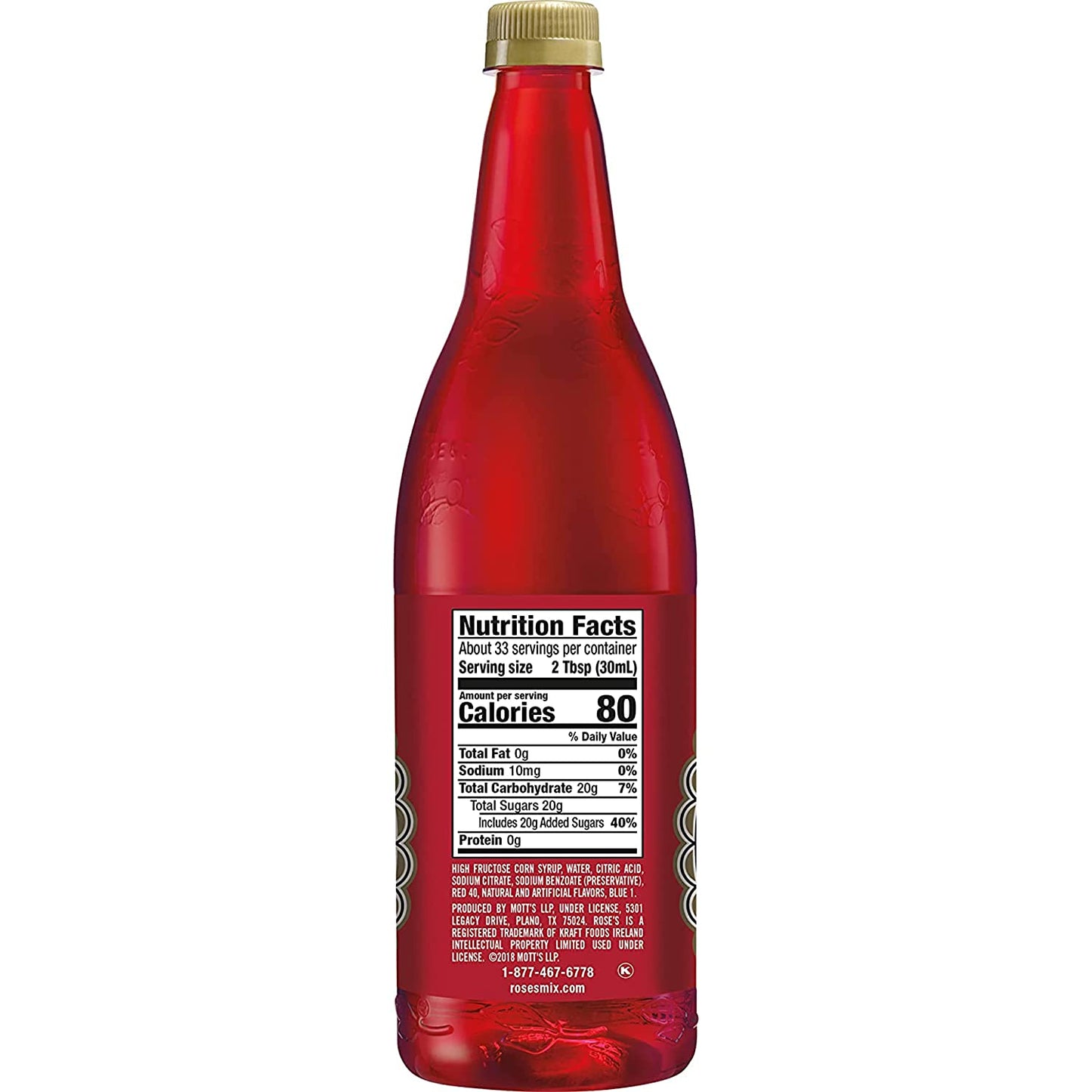 Rose'S Grenadine, 1 Liter (2-Pack)