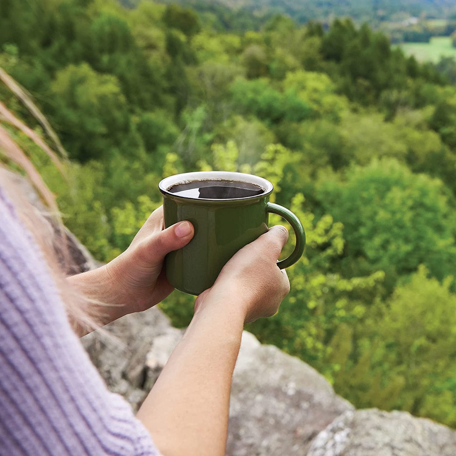 Green Mountain Coffee Roasters, Caramel Vanilla Cream, Ground Flavored Coffee, Light Roast, Bagged 12Oz.