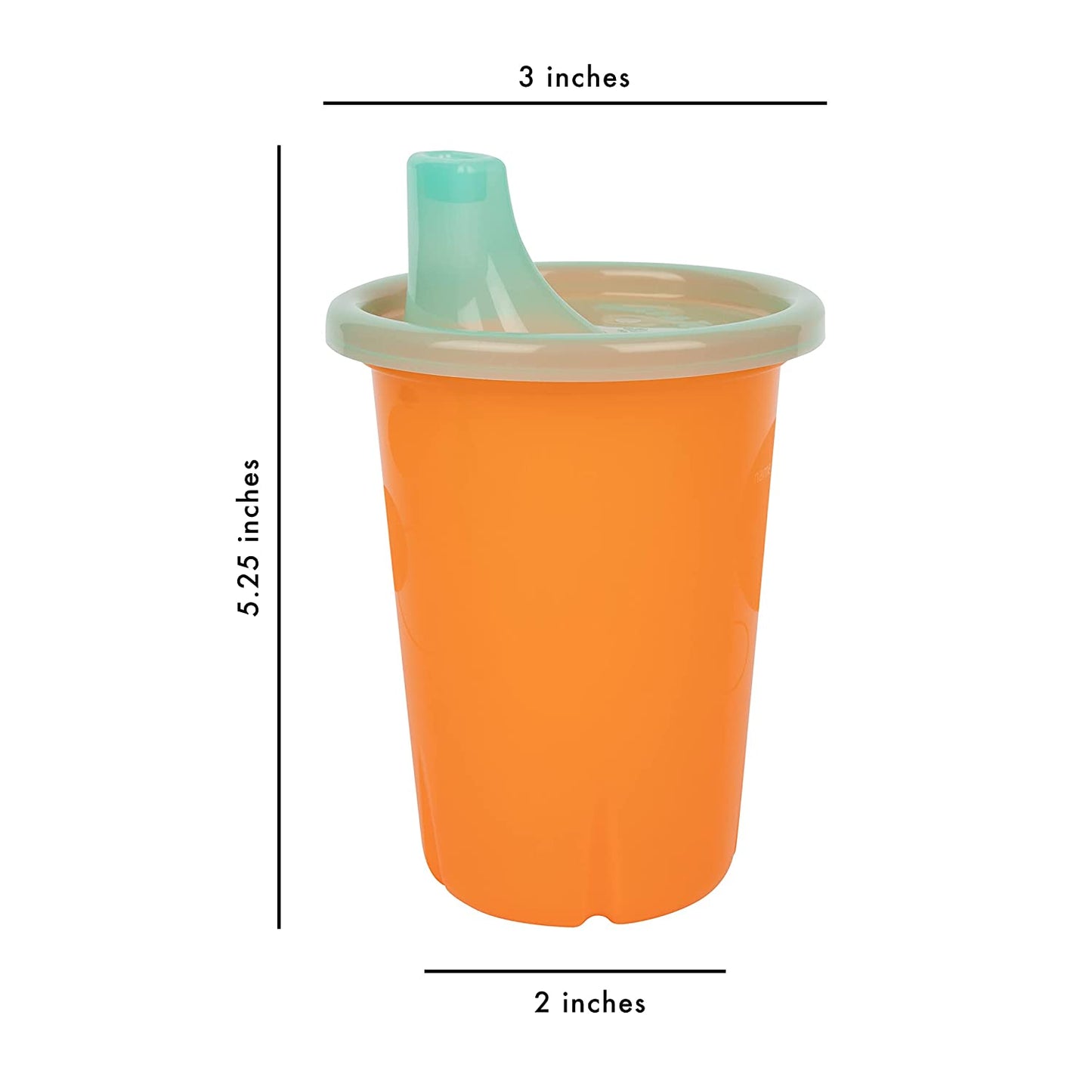 The First Years Take & Toss Spill Proof Sippy Cups - Rainbow Party Pack - Reusable Toddler Cups - Kids Cups and Snap on Lids for Ages 9 Months and up - 20 Count