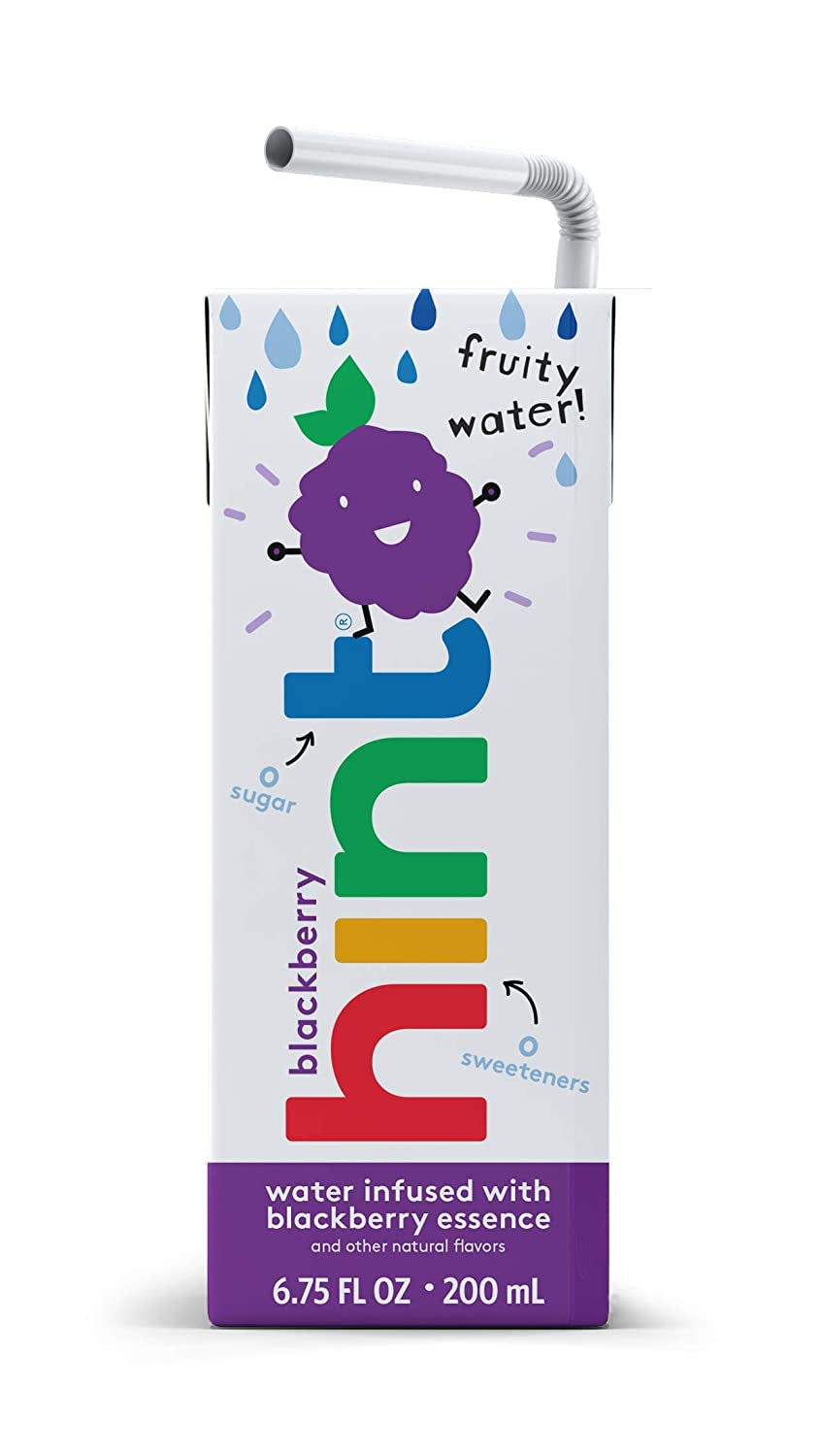 Hint Kids Water Blackberry (Pack of 32), 6.75 Ounce Boxes, Pure Water Infused Blackberry, Zero Sugar, Zero Calories, Zero Sweeteners, Zero Preservatives, Zero Artificial Flavors