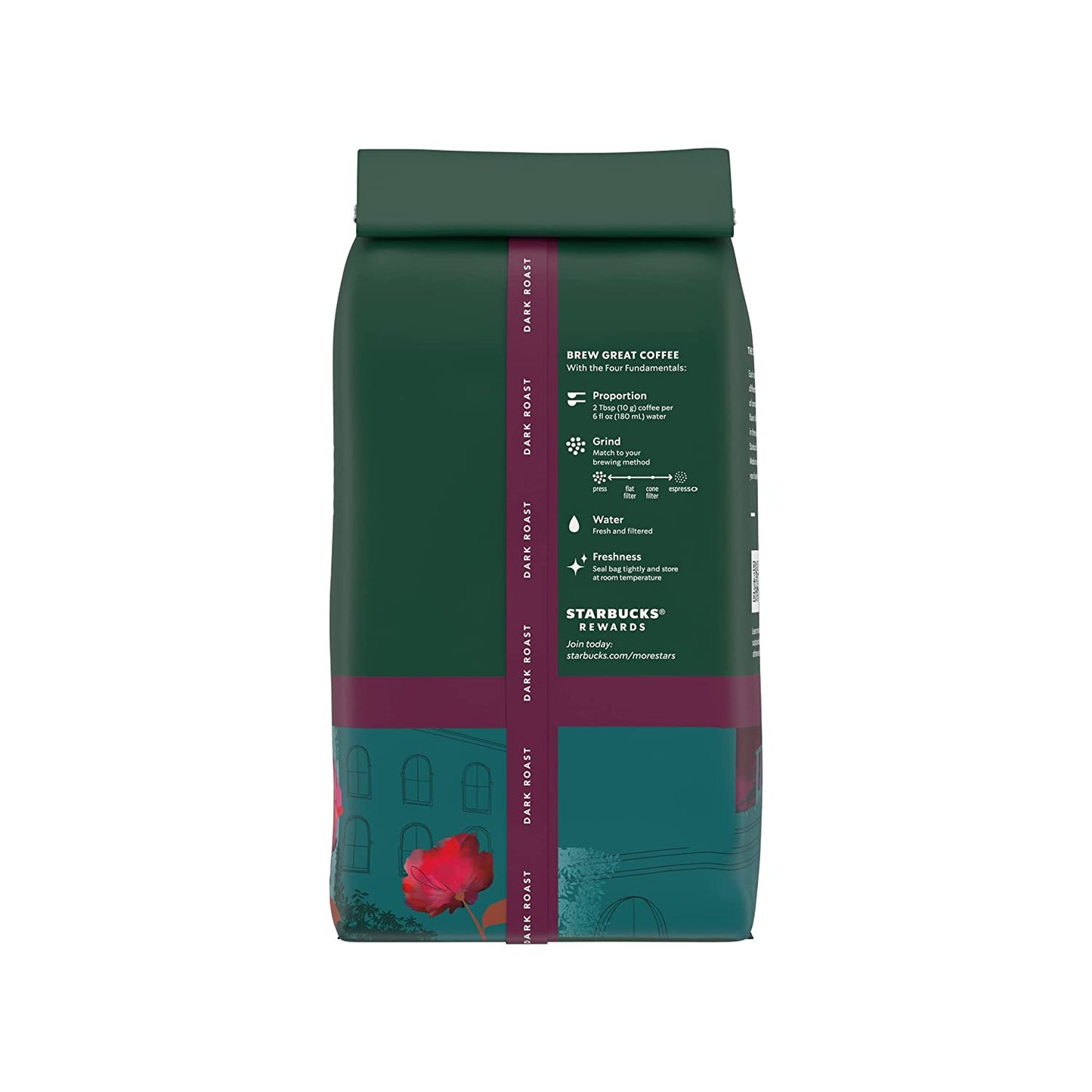 Dark Roast Whole Bean Coffee — Caffe Verona — 100% Arabica— 1 Bag (18 Oz)