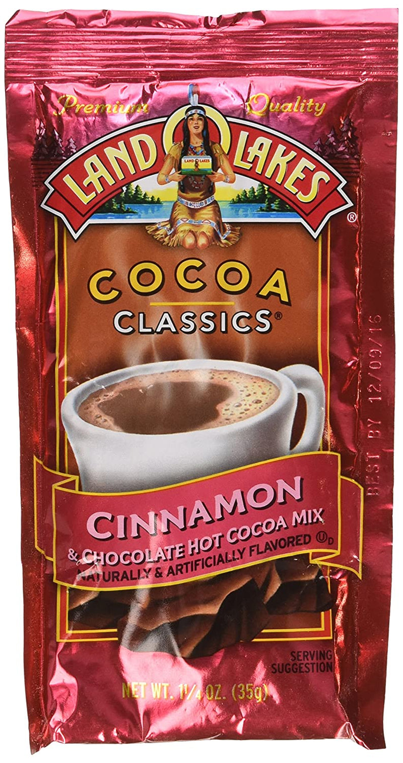 Land O Lakes Cocoa Classics Cinnamon and Chocolate Hot Cocoa Mix, 1.25 Ounce -- 12 per Case