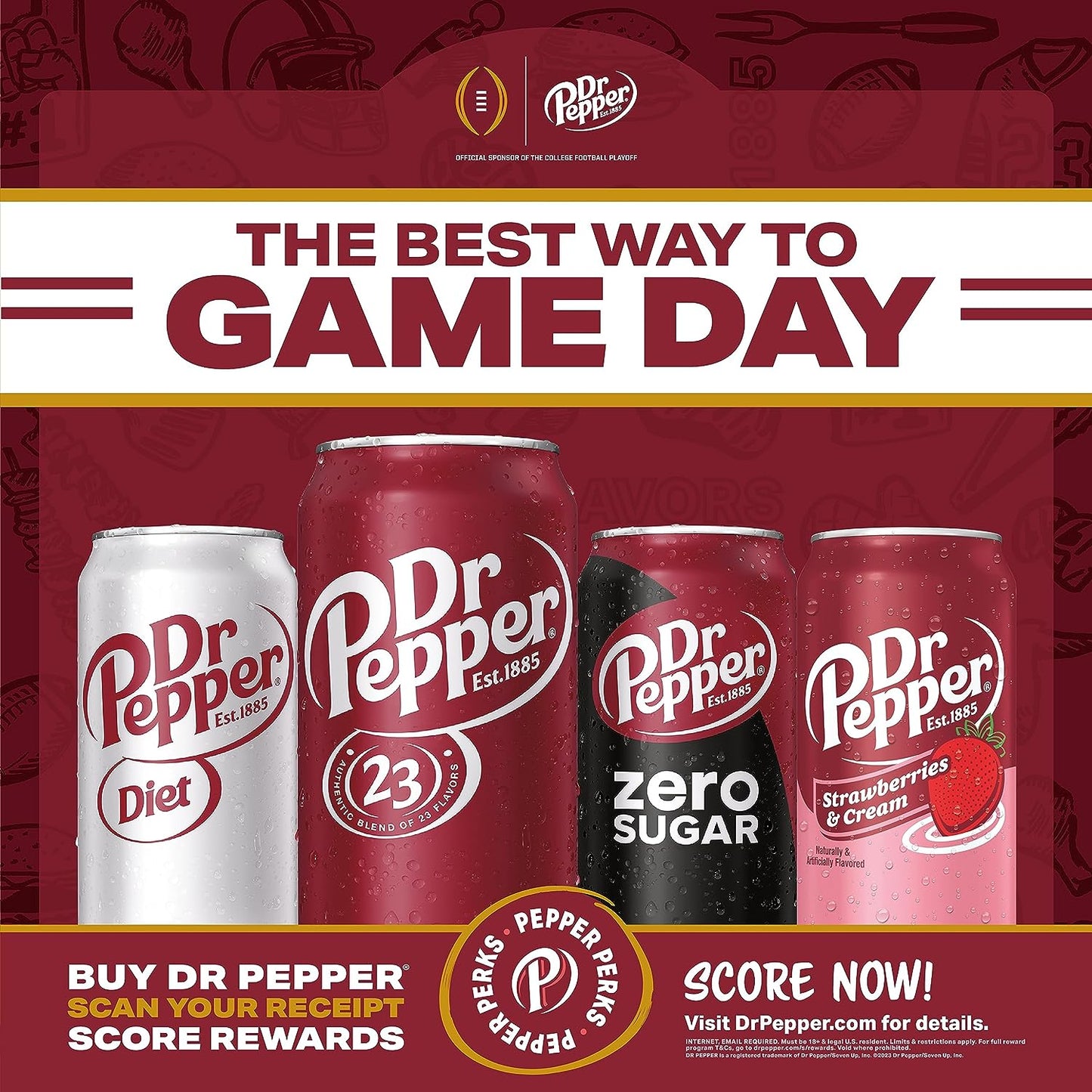 DR PEPPER Diet Soda, 12 Fl Oz Cans, 12 Pack