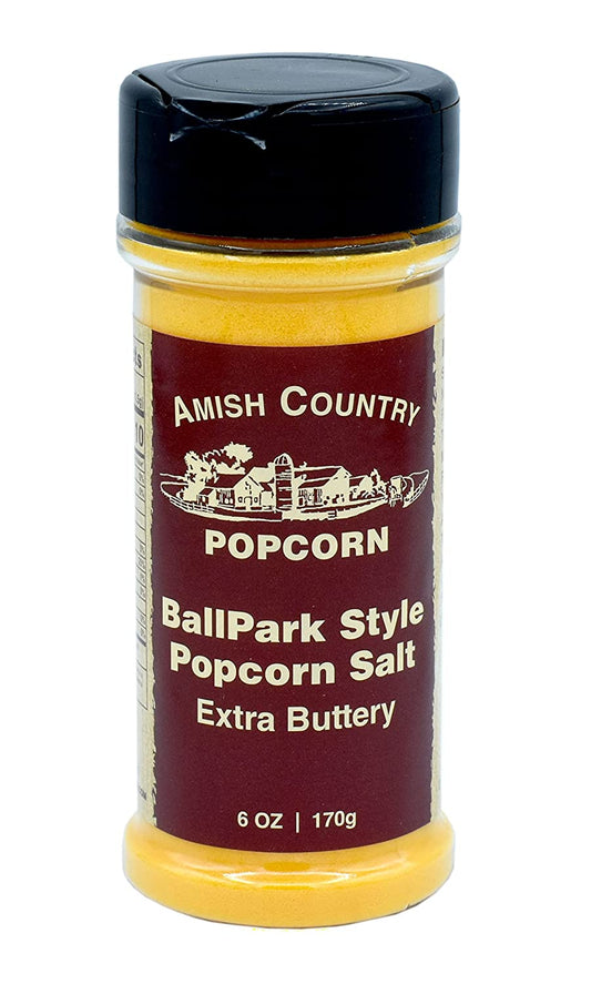 Amish Country Popcorn | Ballpark Buttersalt Popcorn Salt - 6 Oz Bottle | Old Fashioned, Non-Gmo and Gluten Free (6 Oz Bottle)