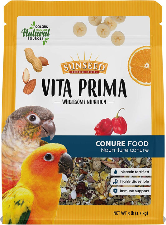 Sunseed Vita Prima Wholesome Nutrition Conure Food, 3 LBS